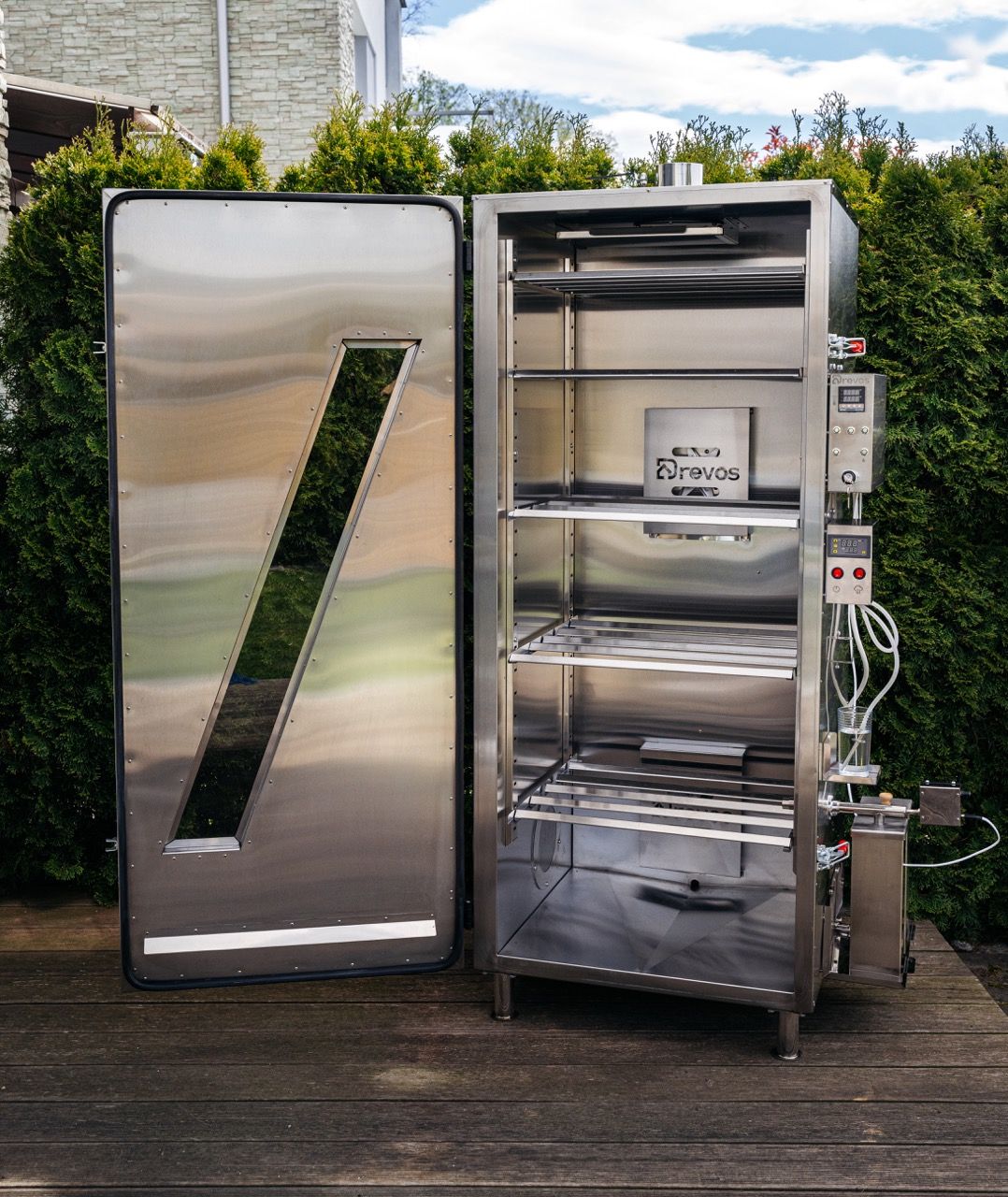 Komora wędzarnicza DREVOS Smoke Chamber 50 + - widok z boku