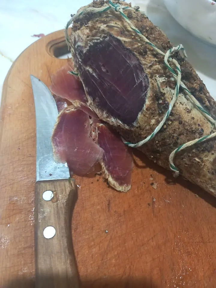 Schinken mit Käse – in Scheiben, Räucherofen DREVOS Big PRO
