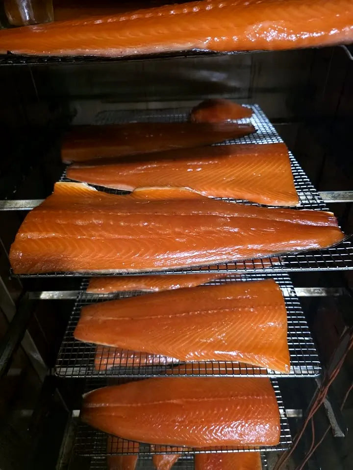 Lachsfilet — Heißräuchern, Räucherofen DREVOS Classic PRO