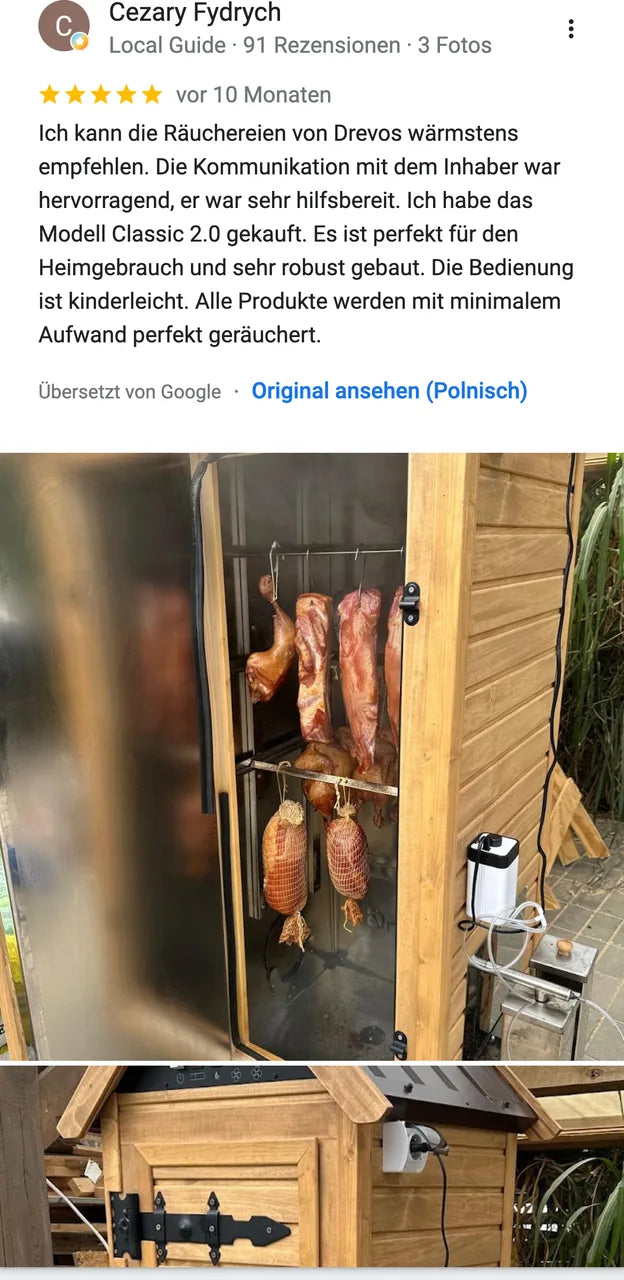 DREVOS-Kundenbewertung bei Google: Cezary Fydrych, 5 von 5 — Screenshot