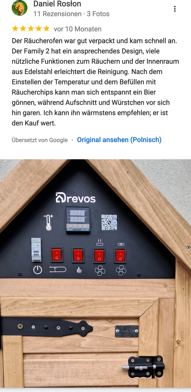 DREVOS-Kundenbewertung bei Google: Daniel Rosłon, 5 von 5 — Screenshot