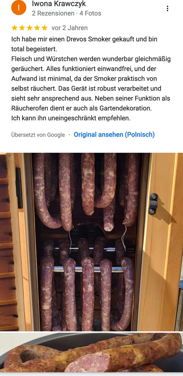 DREVOS-Kundenbewertung bei Google: Iwona Krawczyk, 5 von 5 — Screenshot