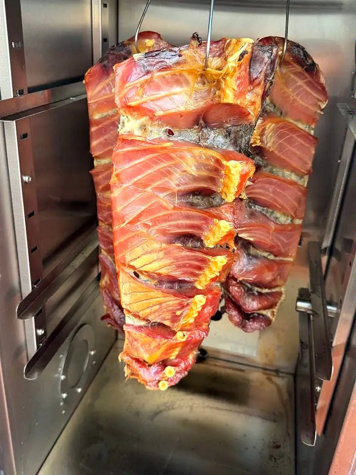 Balyk und Fisch — Heißräuchern, Räucherkammer DREVOS Smoke Chamber 25